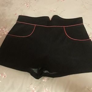 High waisted retro shorts